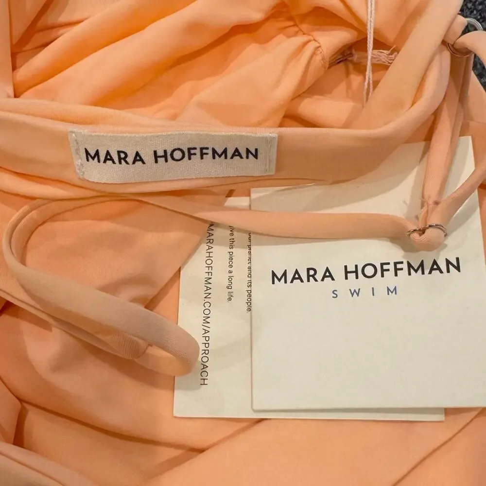 Mara Hoffman Carla Bikini Top - Peach Size M